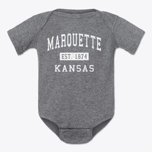 Marquette Kansas Classic Established Baby Onesie