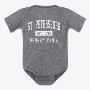 St. Petersburg Pennsylvania Classic Established Baby Onesie