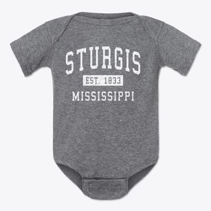 Sturgis Mississippi Classic Established Baby Onesie