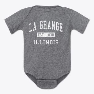 La Grange Illinois Classic Established Baby Onesie