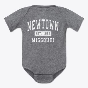 Newtown Missouri Classic Established Baby Onesie
