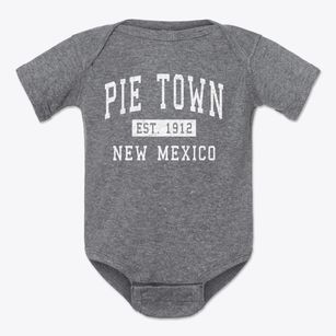 Pie Town New Mexico Classic Established Baby Onesie