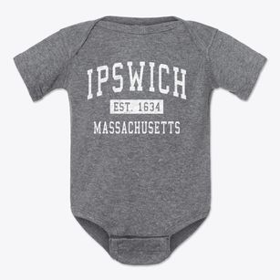 Ipswich Massachusetts Classic Established Baby Onesie
