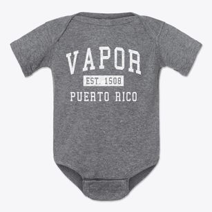 Vapor Puerto Rico Classic Established Baby Onesie