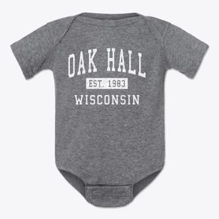 Oak Hall Wisconsin Classic Established Baby Onesie