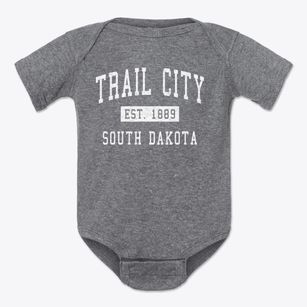 Trail City South Dakota Classic Established Baby Onesie