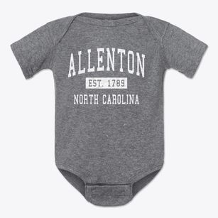 Allenton North Carolina Classic Established Baby Onesie