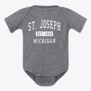 St. Joseph Michigan Classic Established Baby Onesie