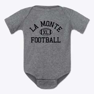 La Monte Academie Classic Football Baby Onesie
