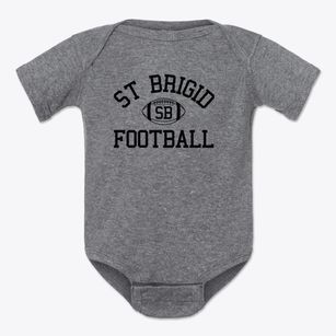 St Brigid School Classic Football Baby Onesie