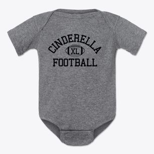 Cinderella School Classic Football Baby Onesie