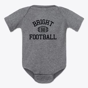Bright Beginnings Preschool Classic Football Baby Onesie