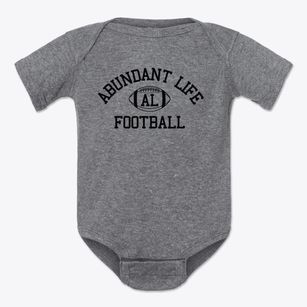 Abundant Life School Classic Football Baby Onesie