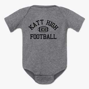 Katt High Classic Football Baby Onesie