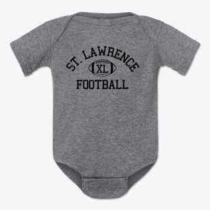 Saint Lawrence The Martyr School Classic Football Baby Onesie