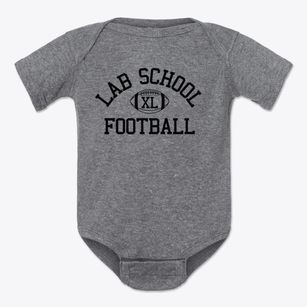 Lab School Classic Football Baby Onesie
