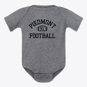 Piedmont Community Charter School Classic Football Baby Onesie