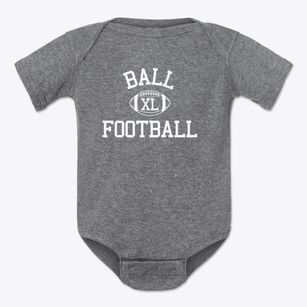 Ball High School Classic Football Baby Onesie
