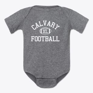 Calvary Baptist School Classic Football Baby Onesie