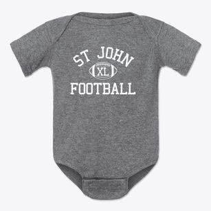 St John The Baptizer Parish Classic Football Baby Onesie