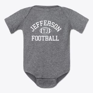 Thomas Jefferson High School Classic Football Baby Onesie