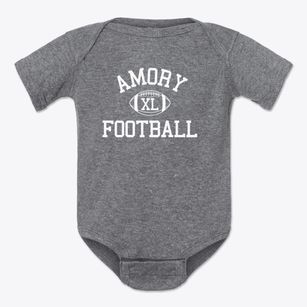 Amory High School Classic Football Baby Onesie
