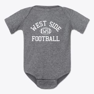 West Side High School Classic Football Baby Onesie