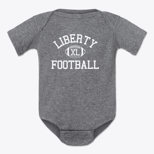Liberty Christian School Classic Football Baby Onesie