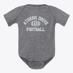 Athens Drive High School Classic Football Baby Onesie