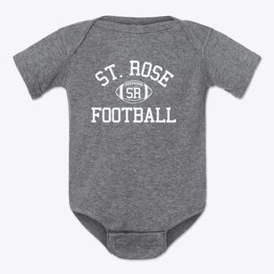 Saint Rose School Classic Football Baby Onesie