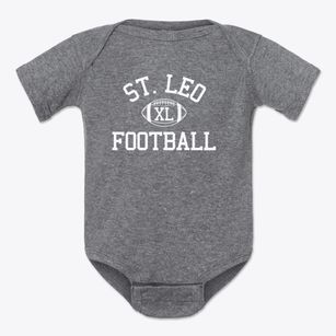 Saint Leo The Great School Classic Football Baby Onesie