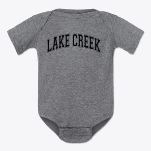 Lake Creek High School Varsity Arch Baby Onesie