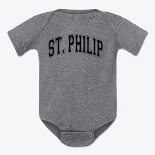 Saint Philip School Varsity Arch Baby Onesie