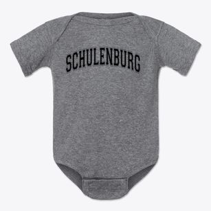 Schulenburg Elementary School Varsity Arch Baby Onesie