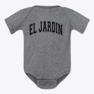El Jardin Elementary School Varsity Arch Baby Onesie