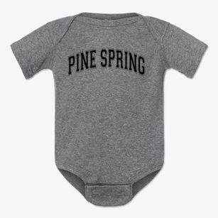 Pine Spring Elementary School Varsity Arch Baby Onesie