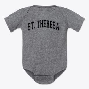 St. Theresa Catholic Church Varsity Arch Baby Onesie