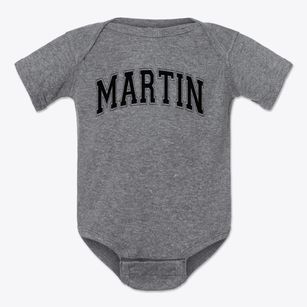 Martin Luther King Elementary School Varsity Arch Baby Onesie