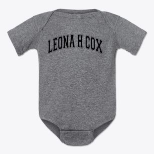 Leona H Cox Community School Varsity Arch Baby Onesie
