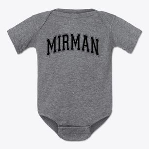 Mirman School Varsity Arch Baby Onesie