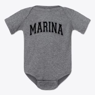 Marina Middle School Varsity Arch Baby Onesie