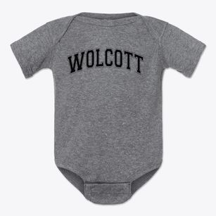 Wolcott Elementary School Varsity Arch Baby Onesie