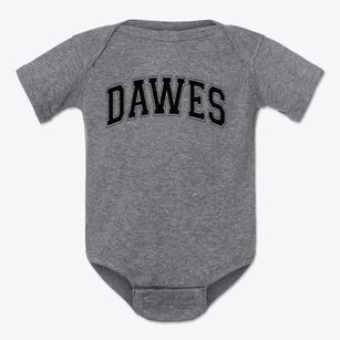 Dawes Elementary School Varsity Arch Baby Onesie