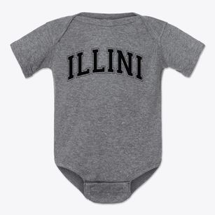 Illini Central Grade School Varsity Arch Baby Onesie