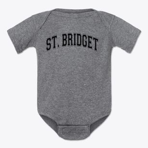St. Bridget Varsity Arch Baby Onesie