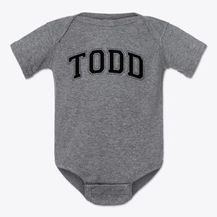 Todd Academy Varsity Arch Baby Onesie
