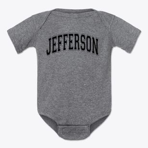 Thomas Jefferson Junior High School Varsity Arch Baby Onesie