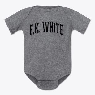 Forest K White Middle School Varsity Arch Baby Onesie