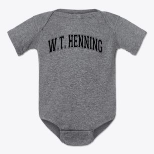 W.t. Henning Elementary Varsity Arch Baby Onesie