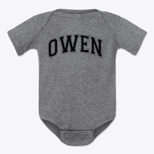 Owen Elementary School Varsity Arch Baby Onesie